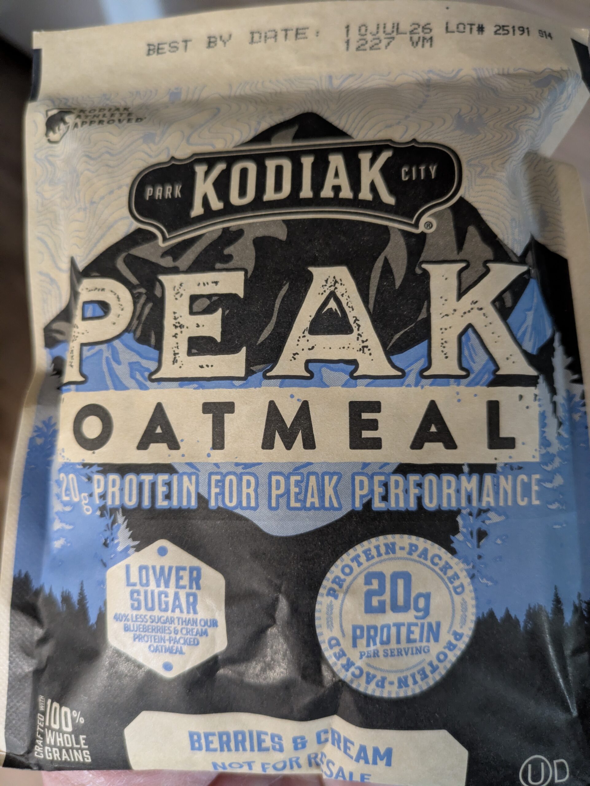 Review: Kodiak Cakes Instant Oatmeal